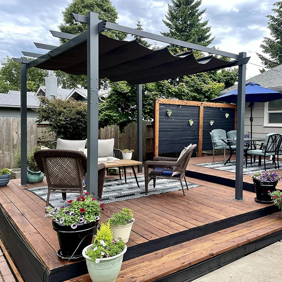 PURPLE LEAF pergola met overkapping voor de tuin