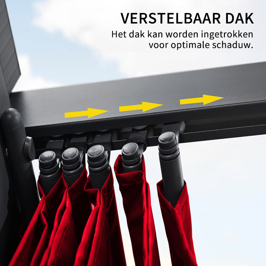 PURPLE LEAF pergola met overkapping voor de tuin