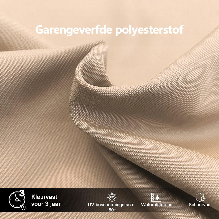 PURPLE LEAF Dubbele Top 360 Graden Rotatie 300x300cm/330x330cm/365x365 cm Vierkante Outdoor Tuin Parasol