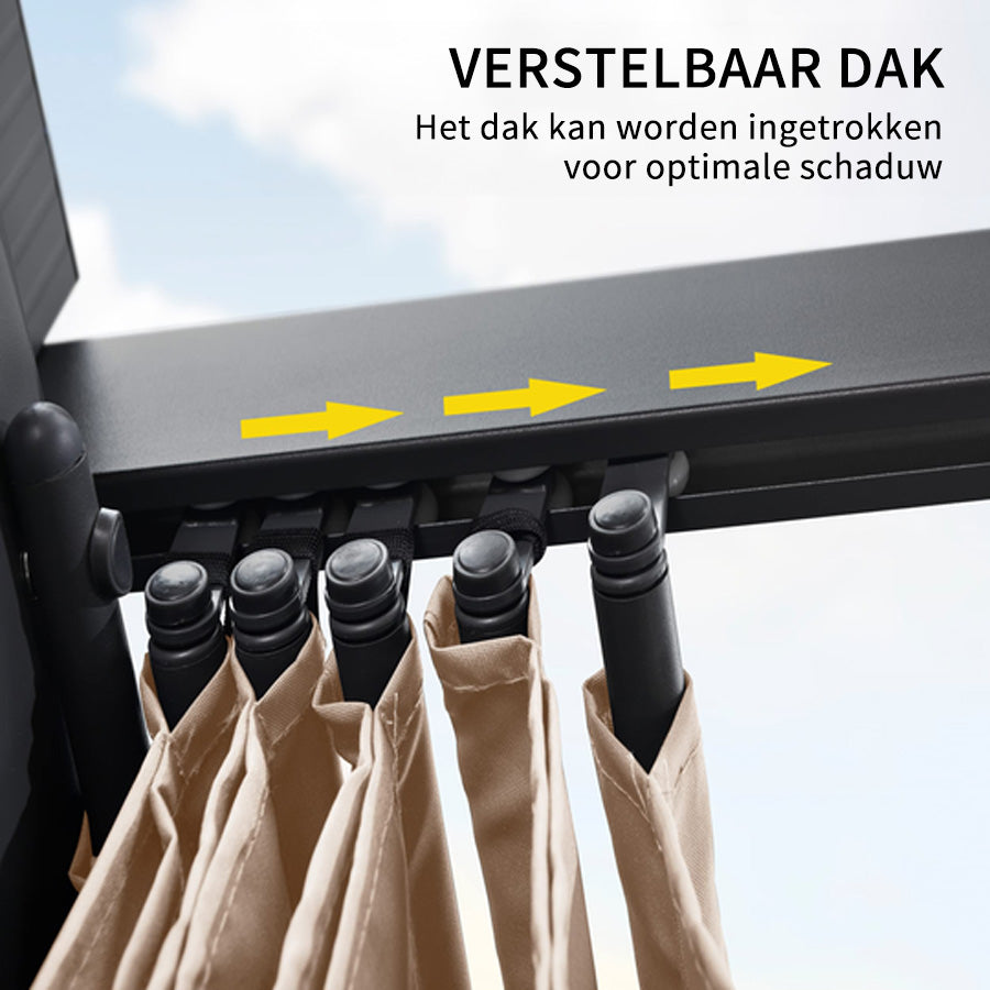 PURPLE LEAF pergola met overkapping voor de tuin