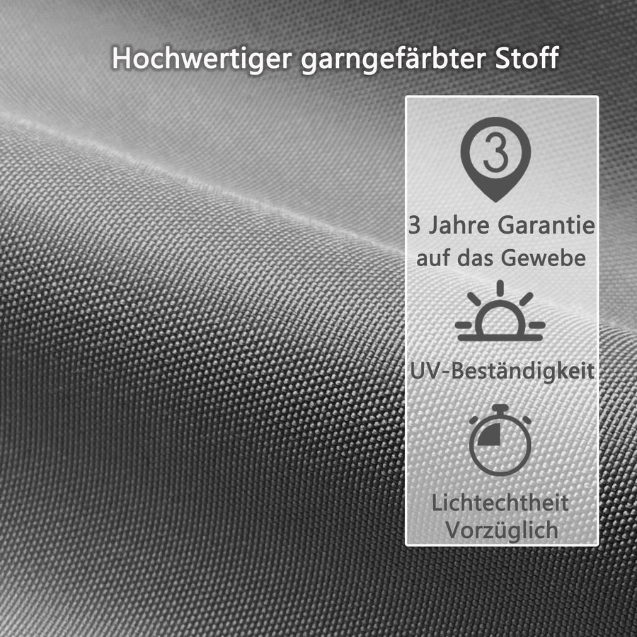 PURPLE LEAF Houten Look Pergola Dubbel Bovenframe Grijs Metaal Tuinpaviljoen Pergola Waterdicht Stabiel Wintervast, Tuinpaviljoen Met Zonnescherm Afdak-WPG