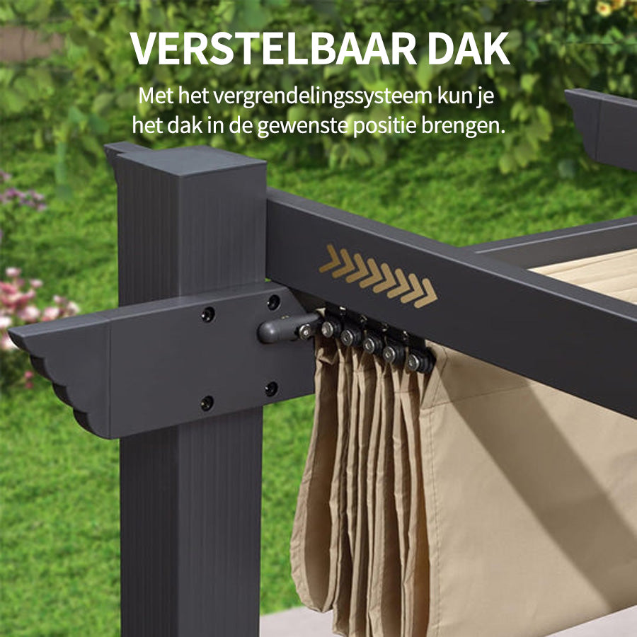 PURPLE LEAF pergola met overkapping voor de tuin