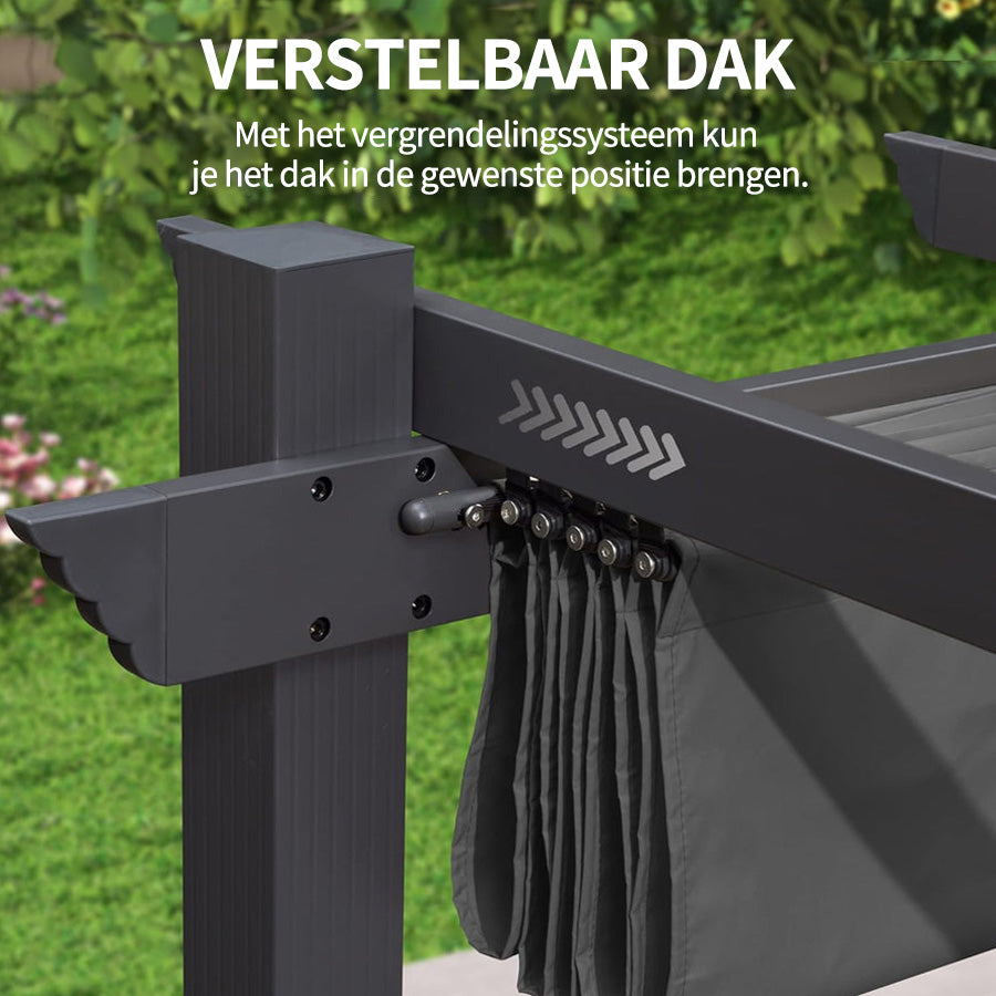 PURPLE LEAF pergola met overkapping voor de tuin