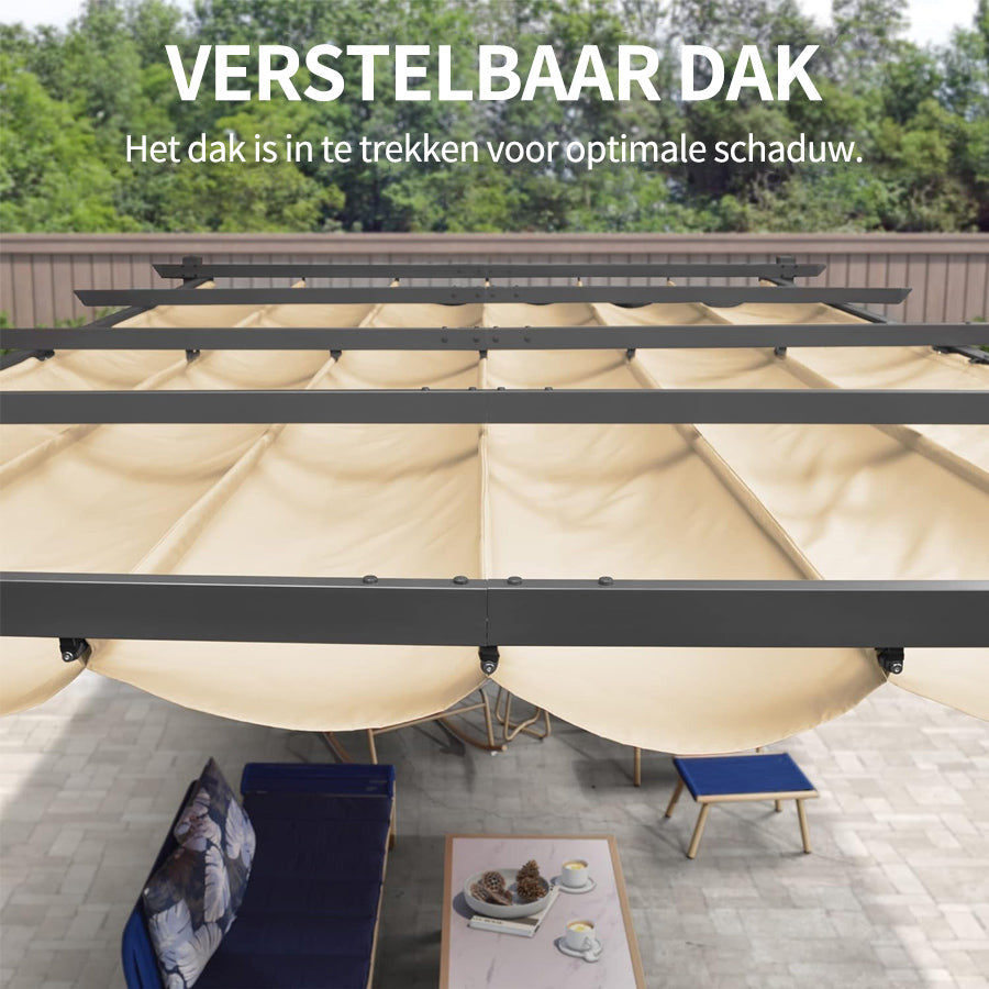 PURPLE LEAF pergola met overkapping voor de tuin