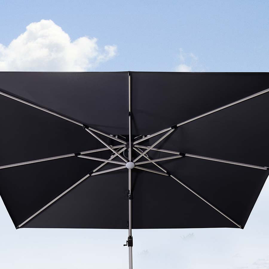 PURPLE LEAF 270 x 365 cm Buiten Trreasparasol Met Verlichting
