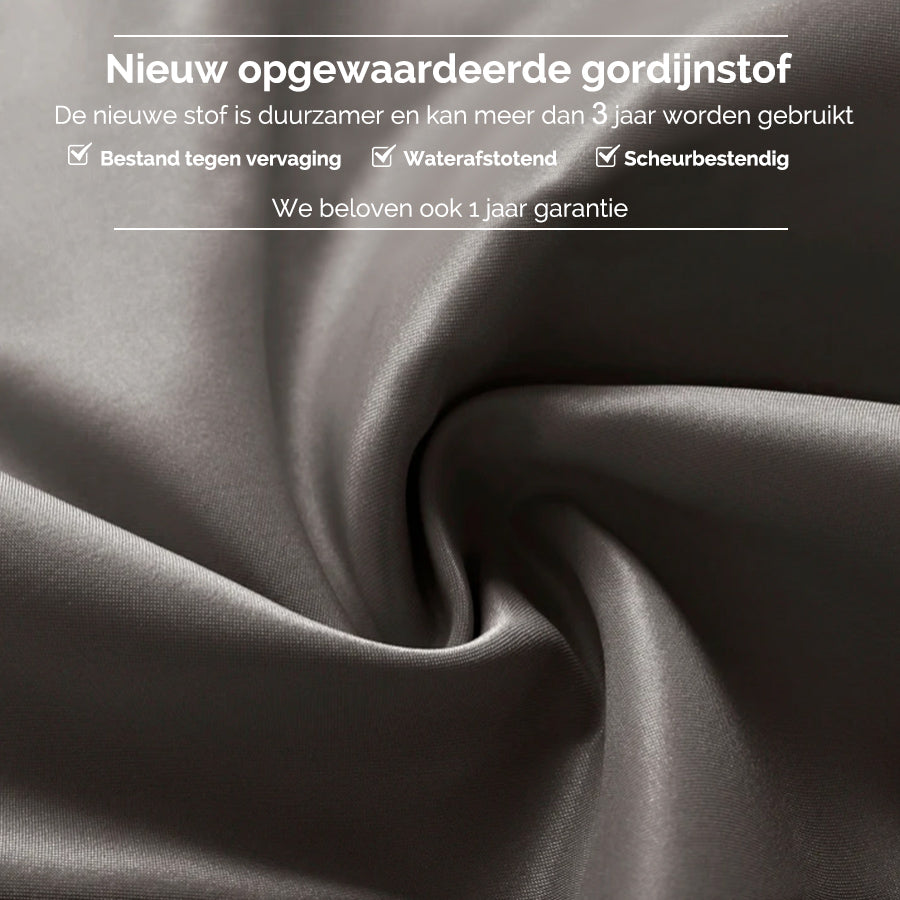 PURPLE LEAF Tuinpaviljoen Voor Achtertuin Grijs Hardtop Gegalvaniseerd Stalen Dak Luifel met Upgrade Gordijn