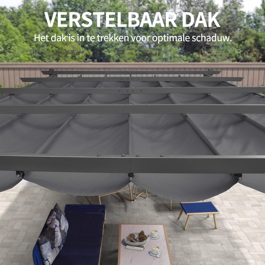 PURPLE LEAF pergola met overkapping voor de tuin