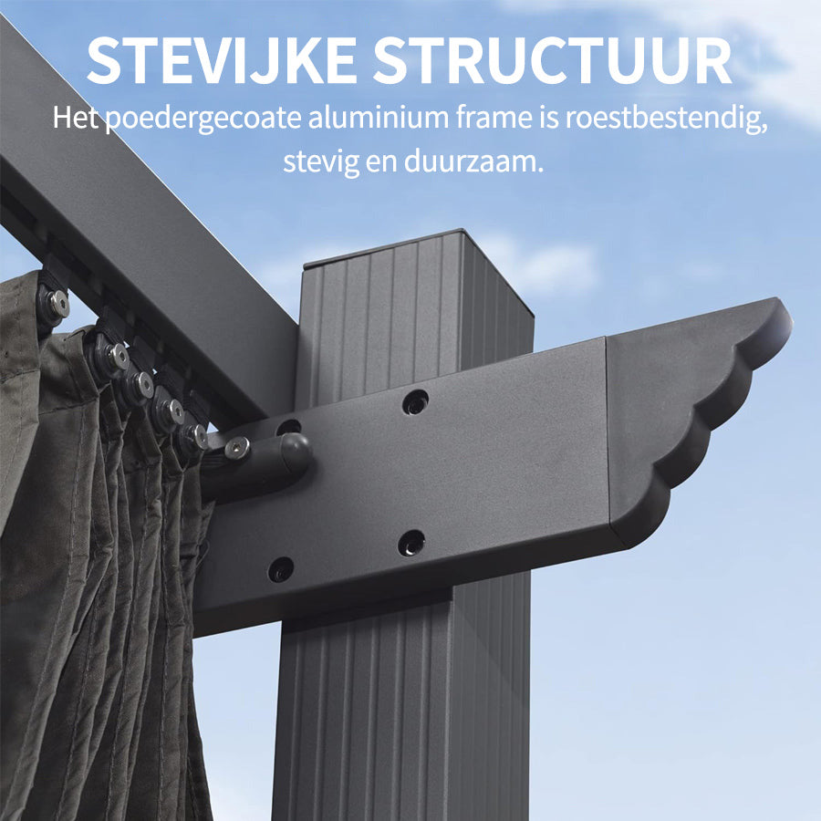 PURPLE LEAF pergola met overkapping voor de tuin