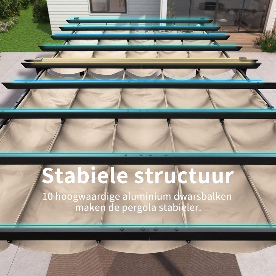 PURPLE LEAF pergola met overkapping voor de tuin