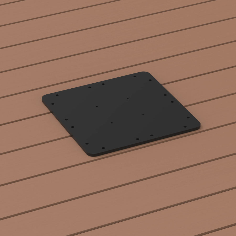 PURPLE LEAF Offset-zonnescherm Stalen plaatbasis, 46cm x 43.5cm x 3cm