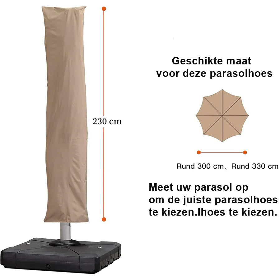 PURPLE LEAF Parasolhoes voor Zweefparasol met Ritssluiting – Beschermhoes voor Buiten