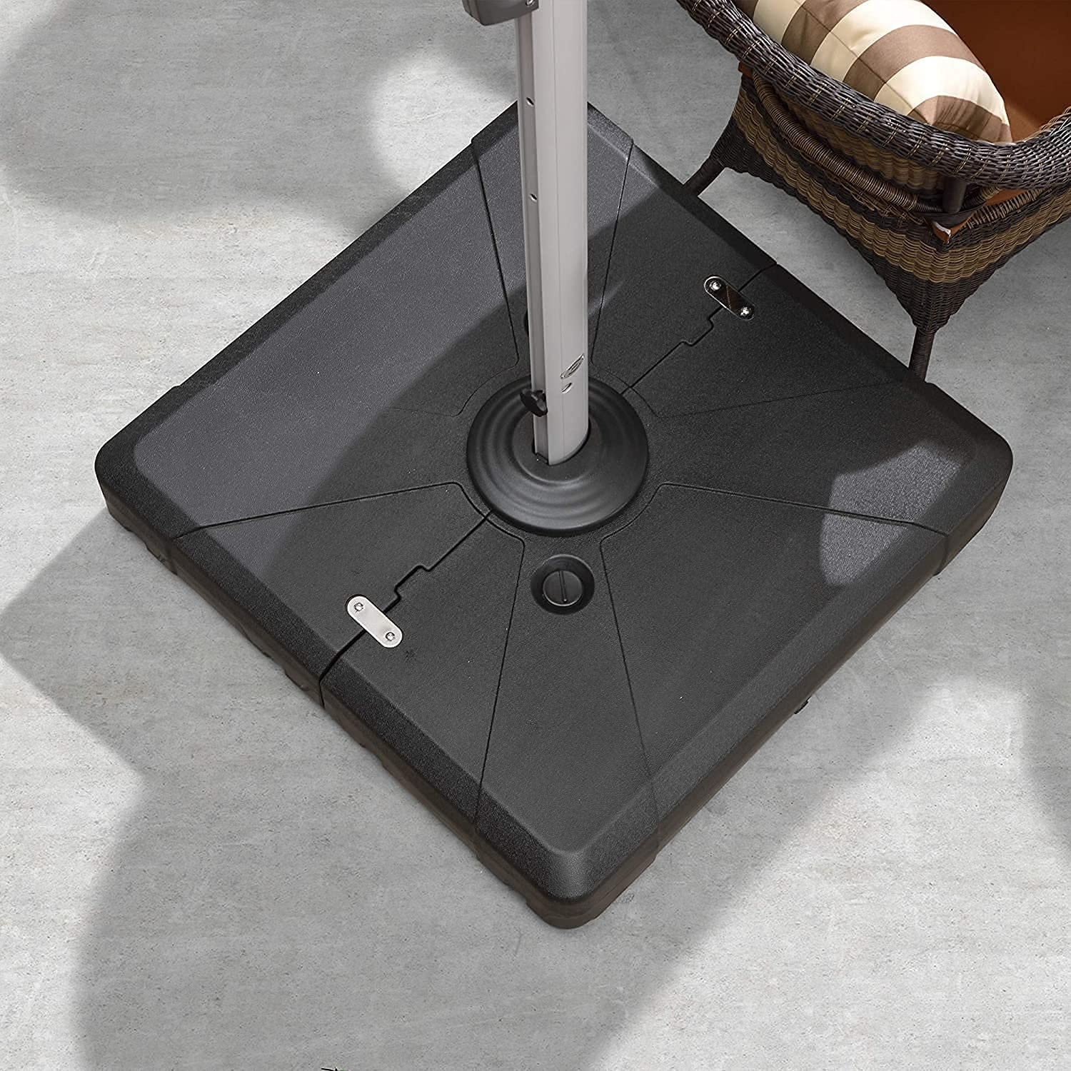 PURPLEAF parasolvoet voor parasols, vulbaar, 130 kg