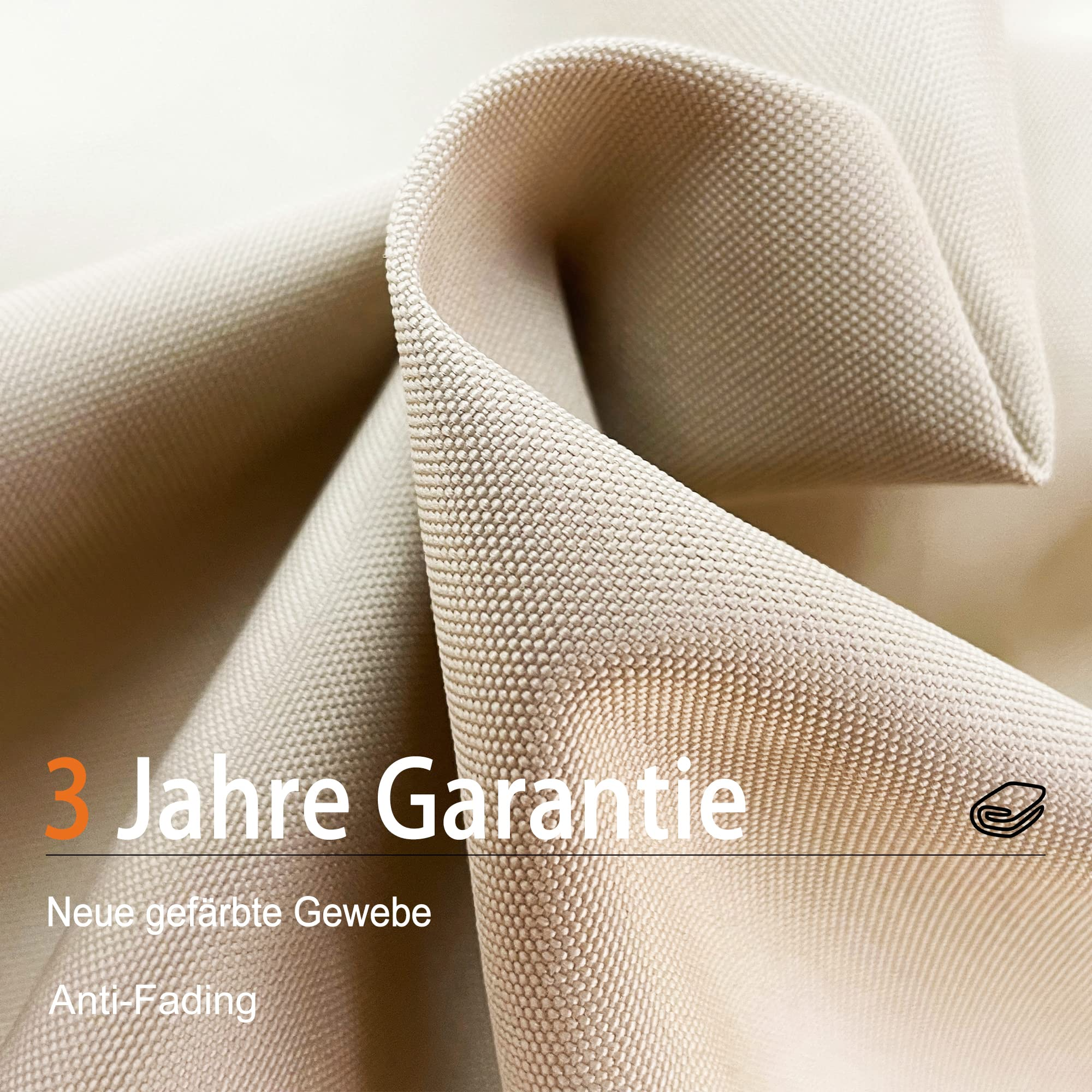 PURPLE LEAF Ronde Outdoor terrasparasol van 300cm/330cm/365cm Met Verlichting