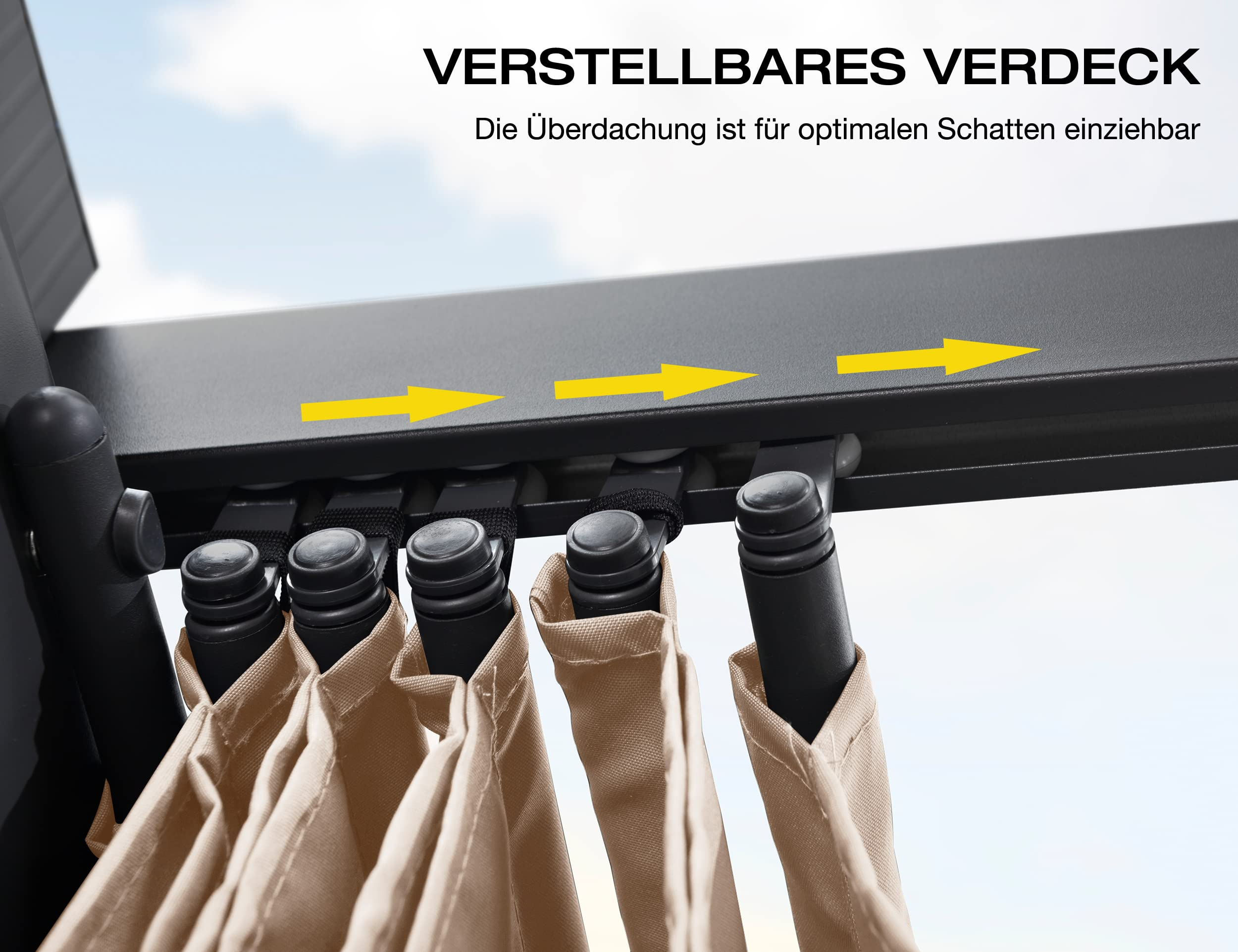 PURPLE LEAF pergola met overkapping voor de tuin