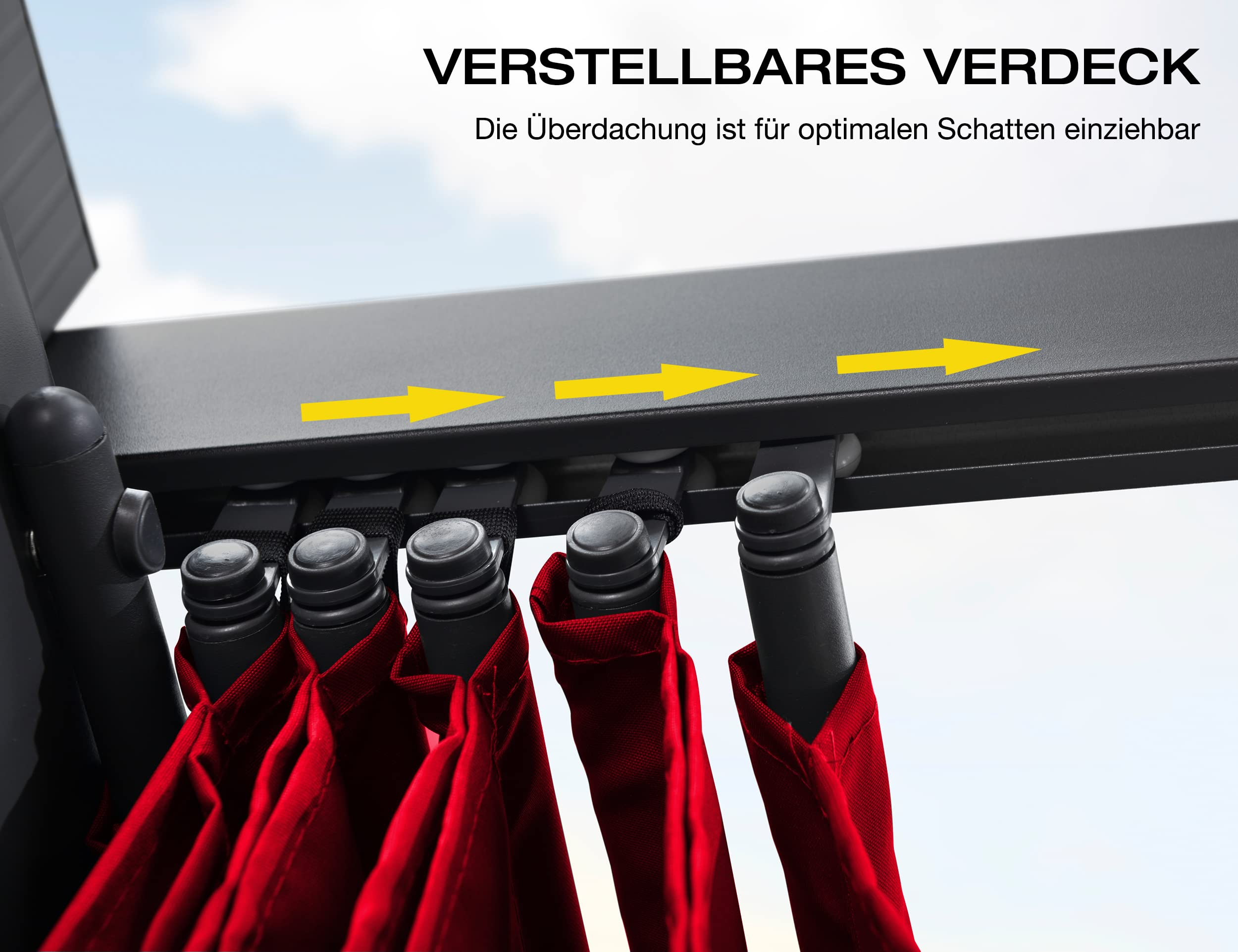 PURPLE LEAF pergola met overkapping voor de tuin