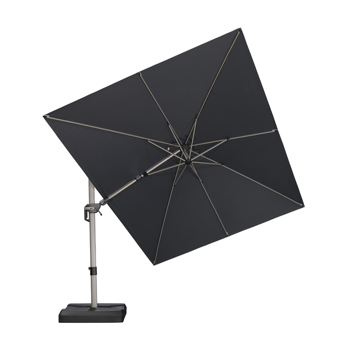 PURPLE LEAF Deluxe Zweefparasol, Links en Rechts Kantelbaar, Draaibare Parasol voor Terras en Tuin