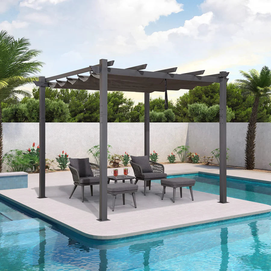 PURPLE LEAF pergola met overkapping voor de tuin