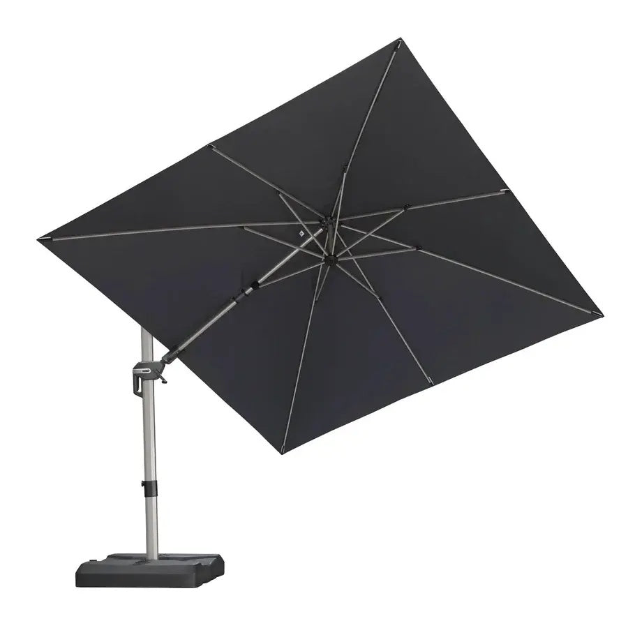 PURPLE LEAF Deluxe Zweefparasol, Links en Rechts Kantelbaar, Draaibare Parasol voor Terras en Tuin