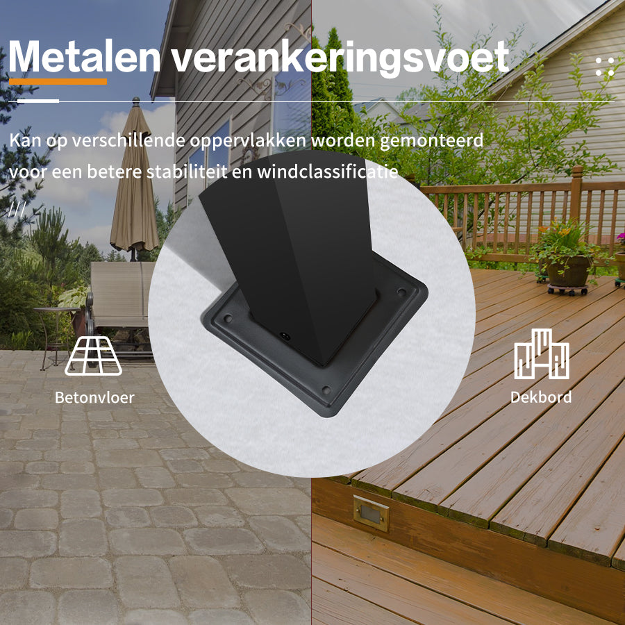 PURPLE LEAF Intrekbare aluminium buitenpergola met zonnescherm luifel, patio, achtertuin schuilplaats, metalen barbecue paviljoen-PRG