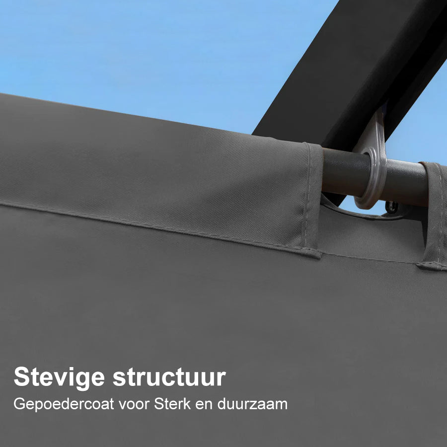 PURPLE LEAF Wit Pergola Dubbel Top Frame Waterdicht Stabiel Wintervast Intrekbare Luifel Pergola Aluminium-PG