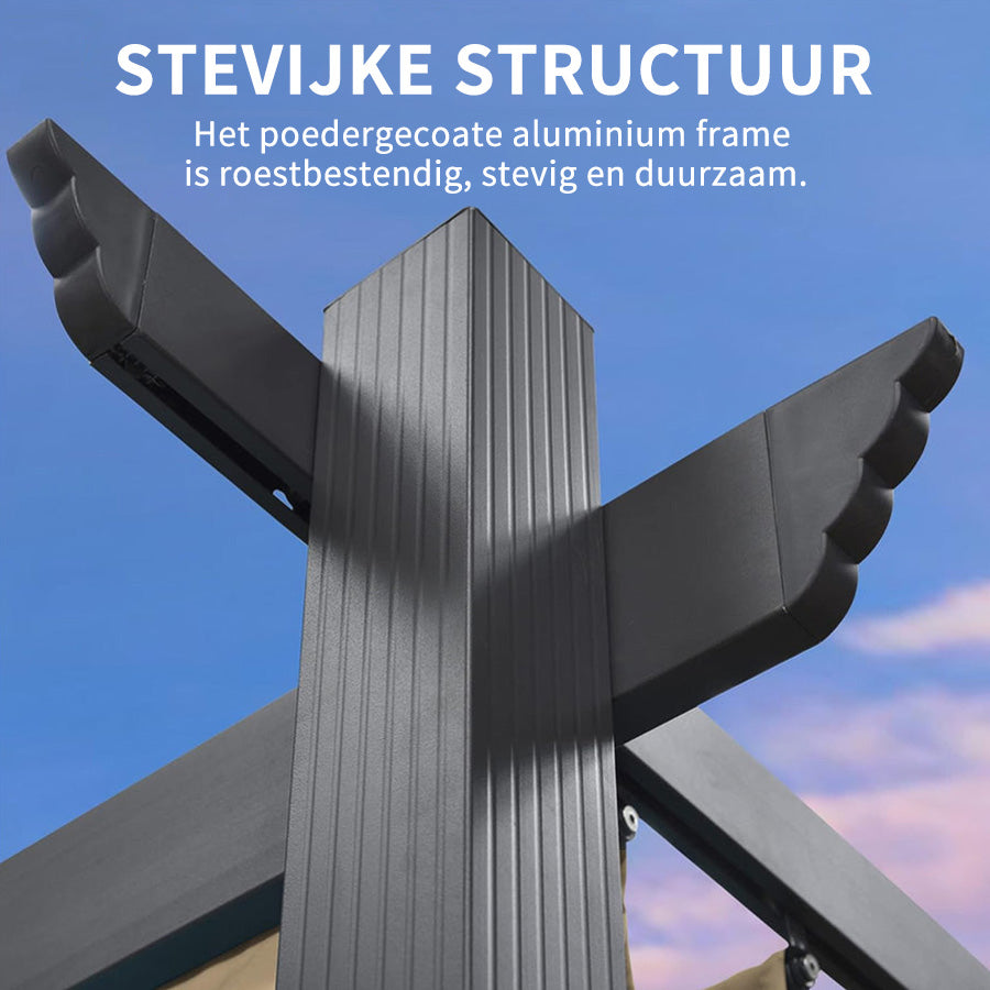 PURPLE LEAF pergola met overkapping voor de tuin