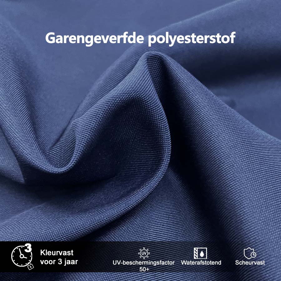 PURPLE LEAF Dubbel Top 270 x 330 / 270 x 365 / 300 x 365 / 300 x 400 cm Rechthoekige Outdoor Parasol