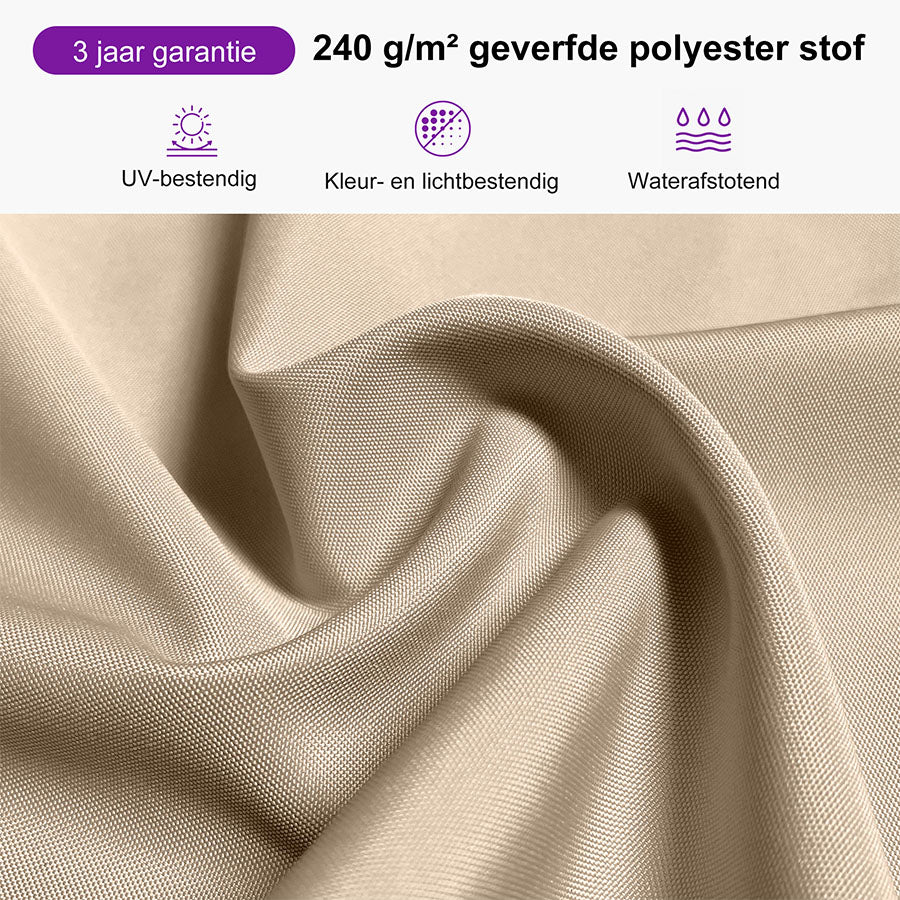 PURPLE LEAF Zweefparasol, Luxe Parasol voor Terras en Tuin met UV-bescherming