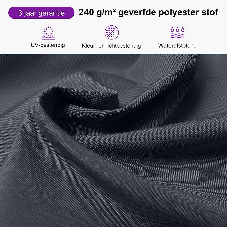 PURPLE LEAF Zweefparasol, Luxe Parasol voor Terras en Tuin met UV-bescherming