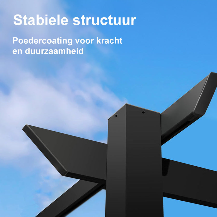 PURPLE LEAF Intrekbare aluminium buitenpergola met zonnescherm luifel, patio, achtertuin schuilplaats, metalen barbecue paviljoen-PRG