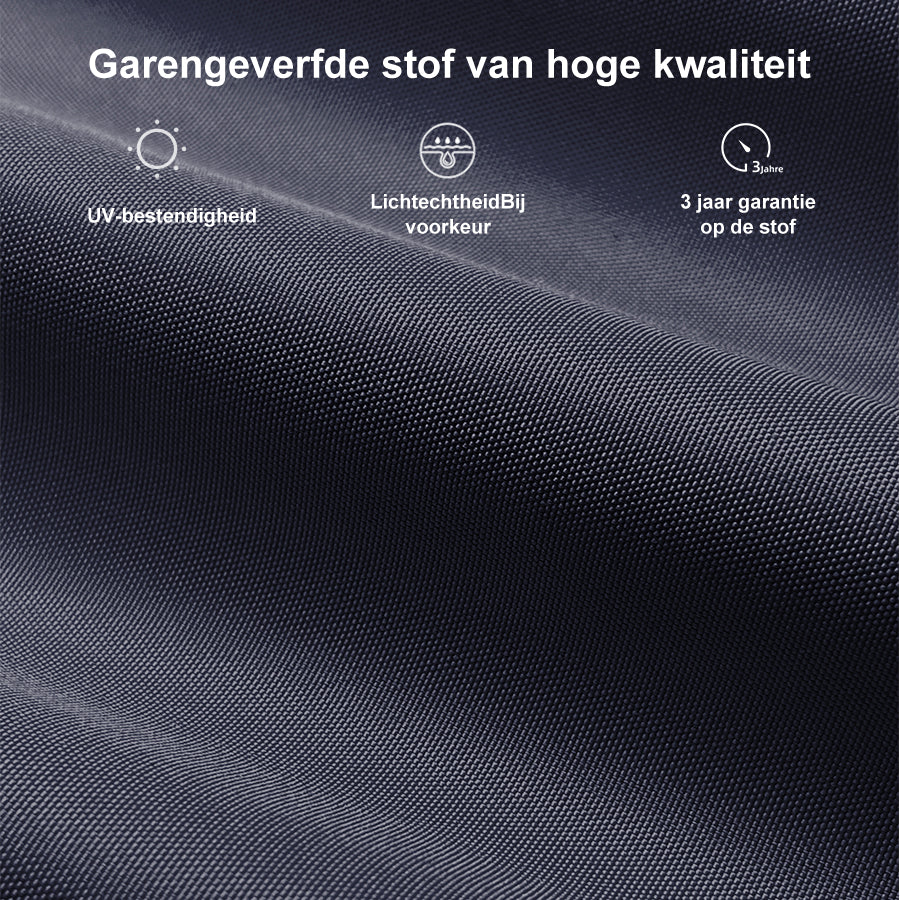 PURPLE LEAF Houten Look Pergola Dubbel Bovenframe Grijs Metaal Tuinpaviljoen Pergola Waterdicht Stabiel Wintervast, Tuinpaviljoen Met Zonnescherm Afdak-WPG