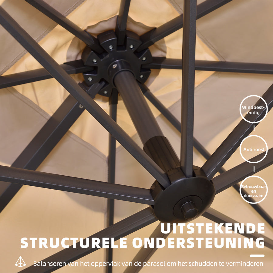 PURPLE LEAF  250x250 / 270x270 / 300x300 / 270 x 330 cm Terrasparasol Outdoor Tuin parasol