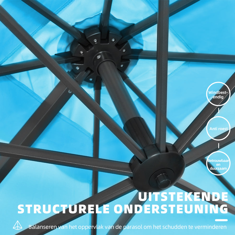 PURPLE LEAF  250x250 / 270x270 / 300x300 / 270 x 330 cm Terrasparasol Outdoor Tuin parasol