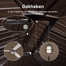 PURPLE LEAF Hardtop Prieel Frame Aluminium Gegalvaniseerd Stalen Dak Zonwering Partytent met Gordijn en Klamboe