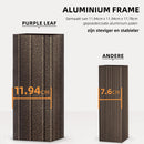 PURPLE LEAF Hardtop Prieel Frame Aluminium Gegalvaniseerd Stalen Dak Zonwering Partytent met Gordijn en Klamboe