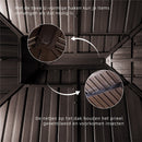 PURPLE LEAF Hardtop Prieel Frame Aluminium Gegalvaniseerd Stalen Dak Zonwering Partytent met Gordijn en Klamboe