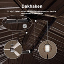 PURPLE LEAF Hardtop Prieel Frame Aluminium Gegalvaniseerd Stalen Dak Zonwering Partytent met Gordijn en Klamboe