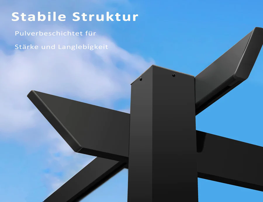 PURPLE LEAF Intrekbare aluminium buitenpergola met zonnescherm luifel, patio, achtertuin schuilplaats, metalen barbecue paviljoen-PRG