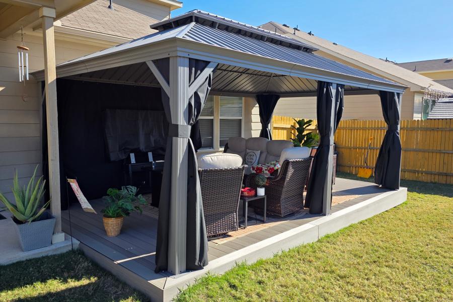 Purple Leaf groot paviljoen 3,65 x 6 m voor terras