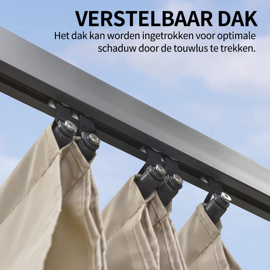 PURPLE LEAF pergola met overkapping voor de tuin