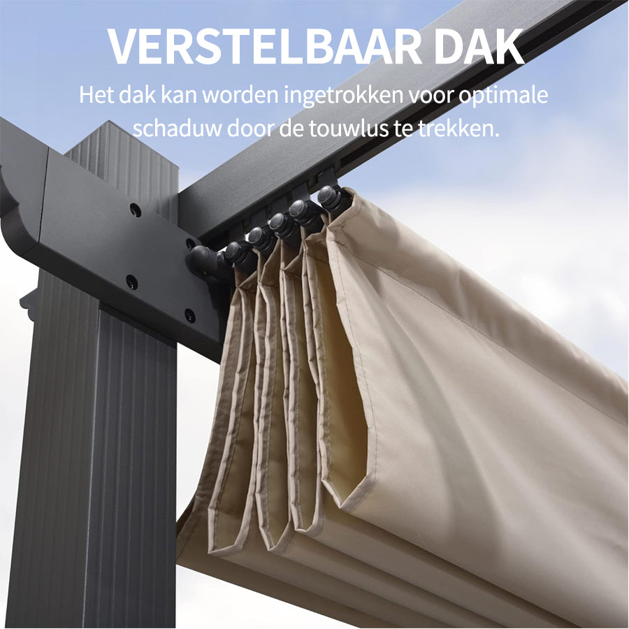 PURPLE LEAF pergola met overkapping voor de tuin