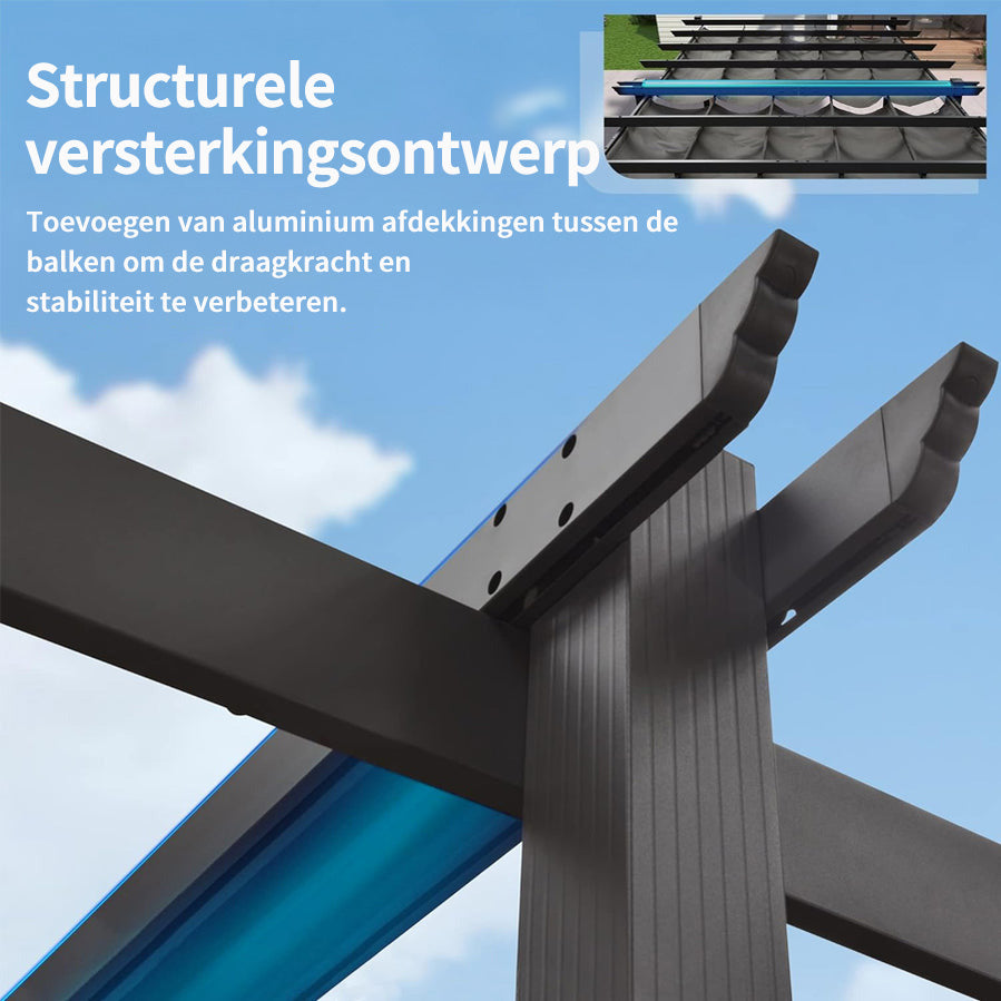 PURPLE LEAF pergola met overkapping voor de tuin