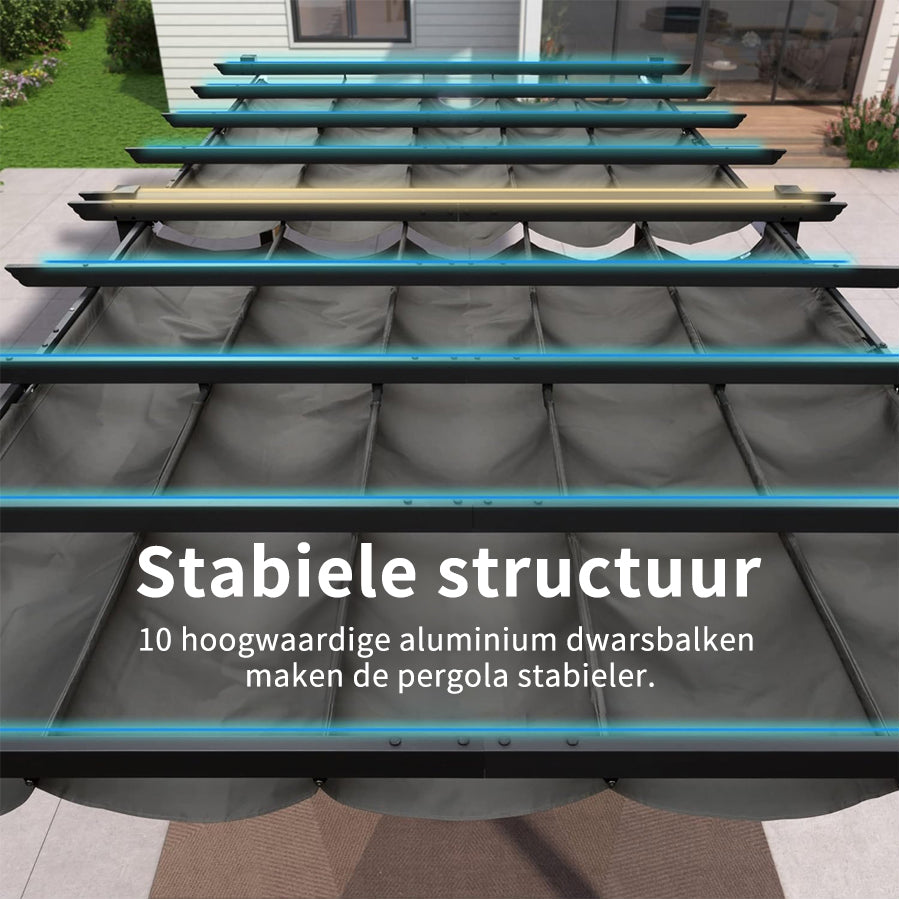 PURPLE LEAF pergola met overkapping voor de tuin