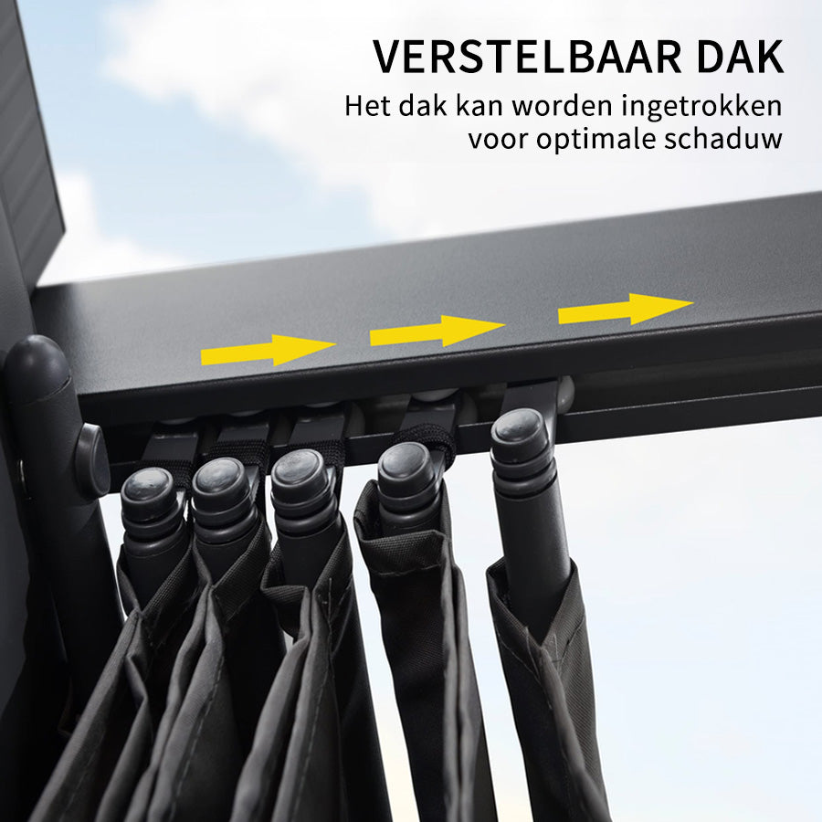 PURPLE LEAF pergola met overkapping voor de tuin