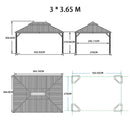 Prieel Maten 3x3.65m 