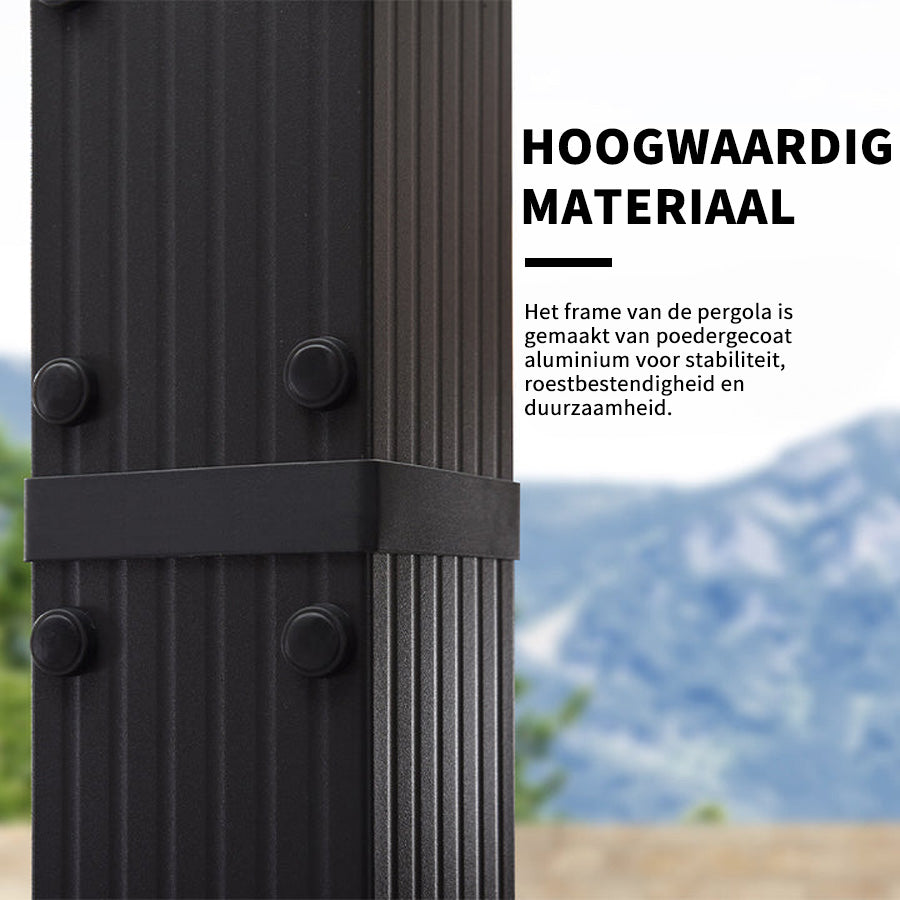 PURPLE LEAF pergola met overkapping voor de tuin