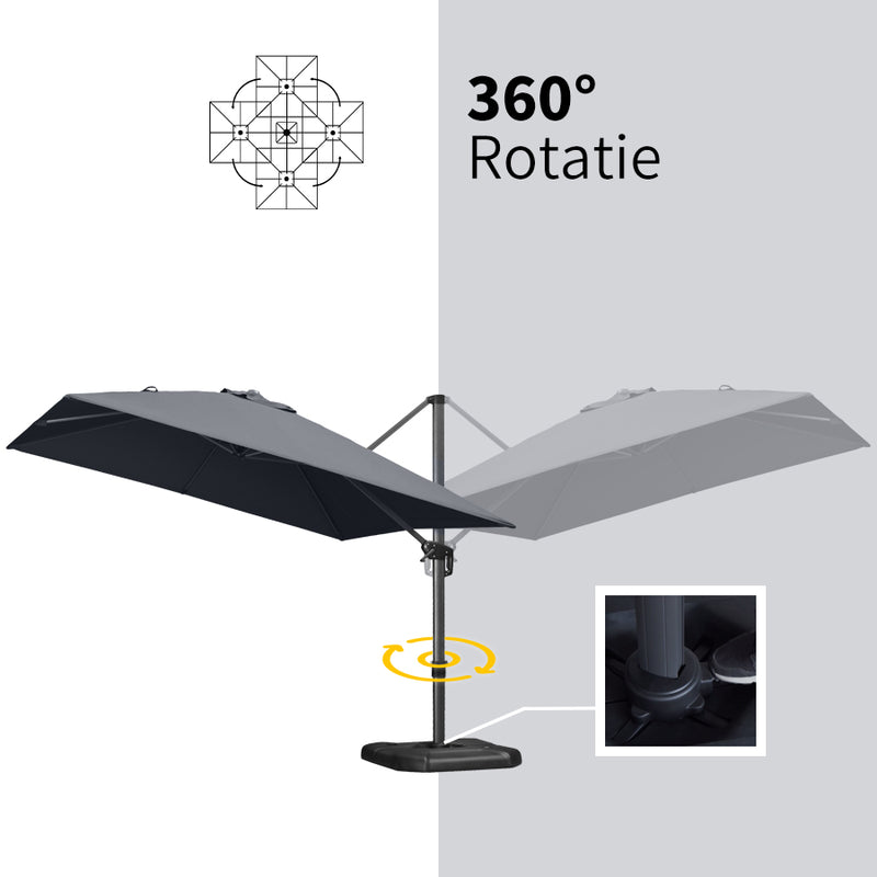 PURPLE LEAF  250x250 / 270x270 / 300x300 / 270 x 330 cm Terrasparasol Outdoor Tuin parasol