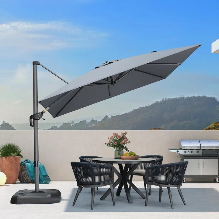 PURPLE LEAF Parasols Grote Vierkante en Rechthoekige Zweefparasols voor Terras en Tuin