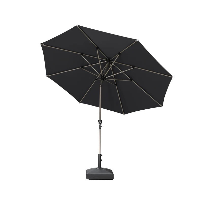 PURPLE LEAF Aluminium Parasol Waterdicht & 30° Kantelbaar, Tuin- en Terrasparasol met Middenpaal, Tafelparasol en Marktparasol voor Balkon en Tuin