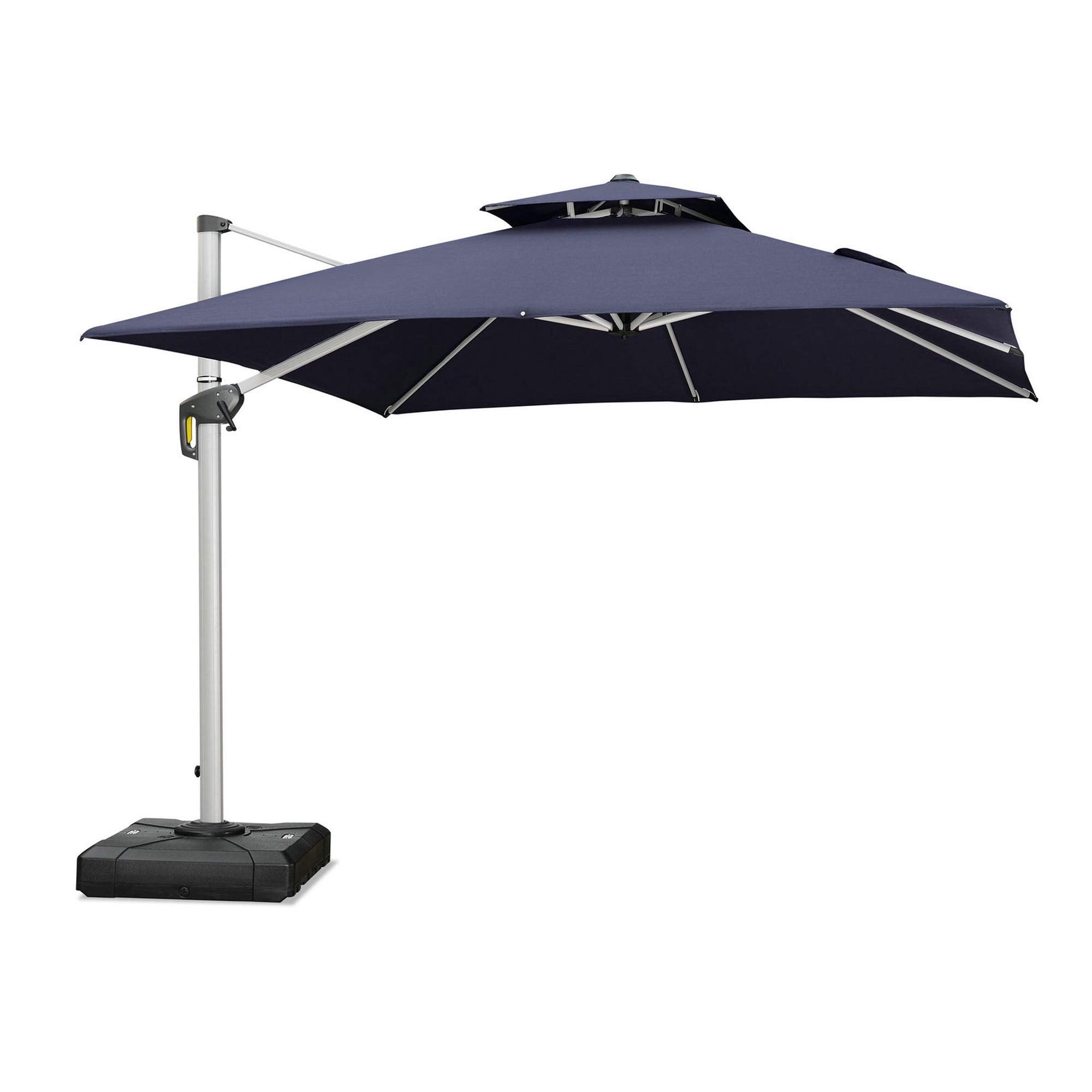 PURPLE LEAF Dubbele Top 360 Graden Rotatie 300x300cm/330x330cm/365x365 cm Vierkante Outdoor Tuin Parasol