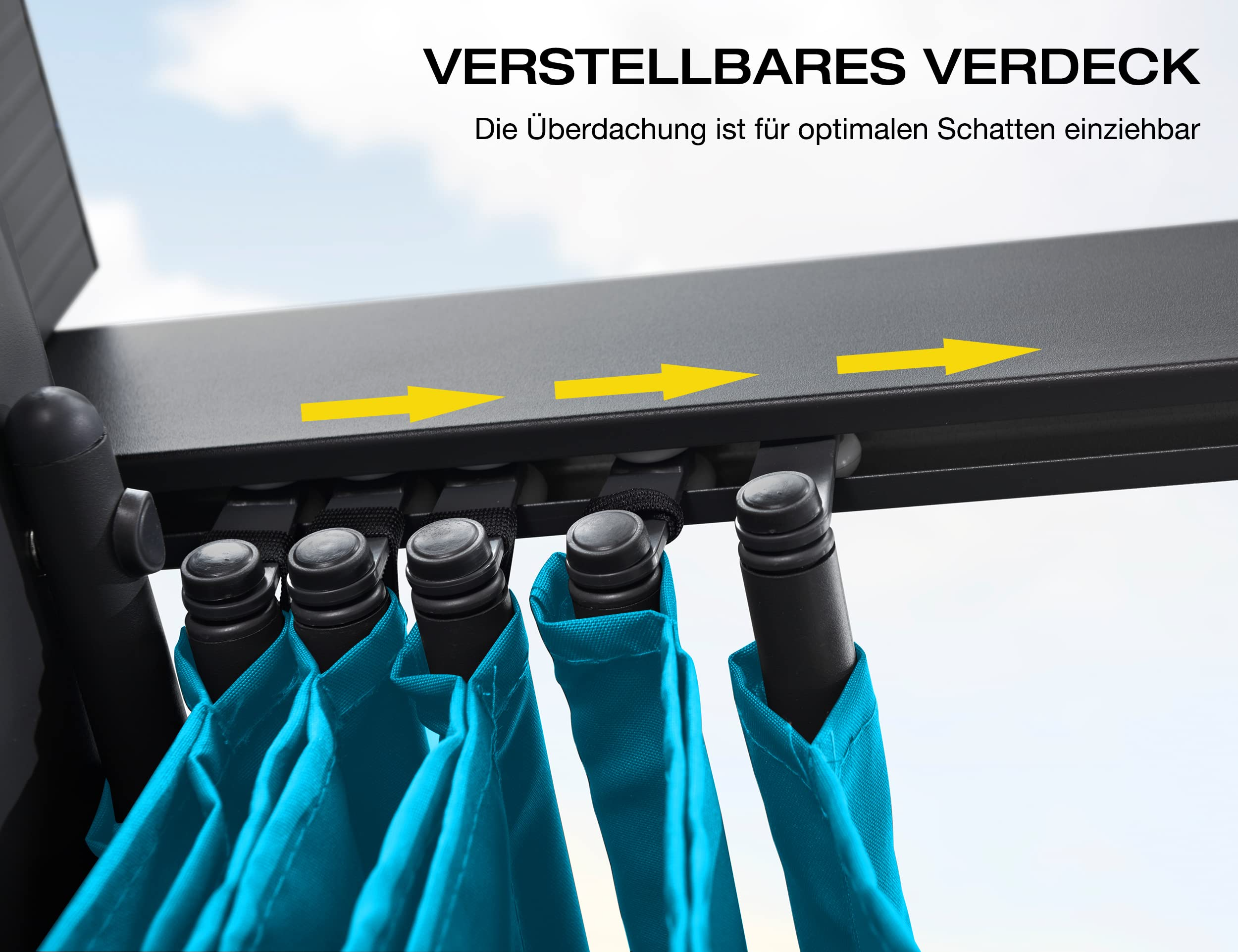 PURPLE LEAF pergola met overkapping voor de tuin